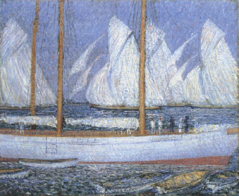 Philip Wilson Steer A Procession of Yachts Spain oil painting art